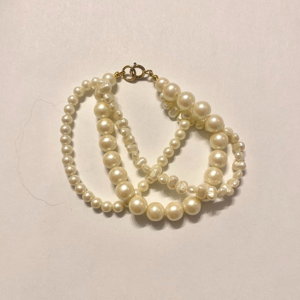 Layered Pearl Bracelet